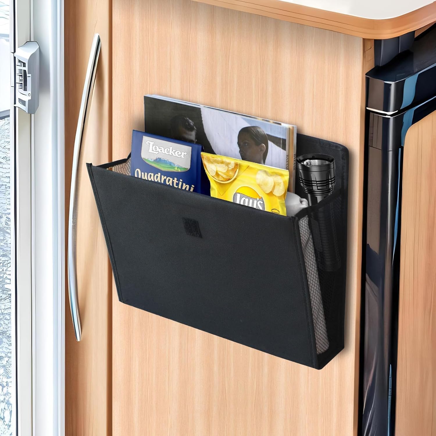 Storage space for campers with self-adhesive motorhome accessories Essentials Caravan Gadgets, 34 x 29 x 14 V1259-DP01-A-1748