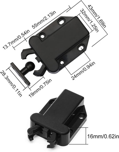 Goodchanceuk Push to Open Touch Release Catch, cabinet, doors, magnetic touch lock for drawer V1259-DP01-A-1750