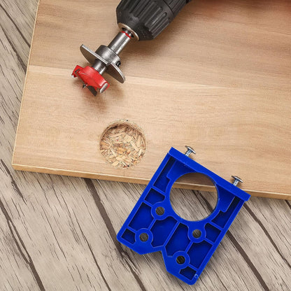 35 mm hinge drill set with hinge hole and hinge template, drill guide, power drill accessory, for concealed V1259-DP01-A-1759