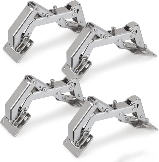 Spring-loaded hinge, 170 degrees, for kitchen cabinets, door hinges, large angle door hinges, angle stop, V1259-DP01-A-1760