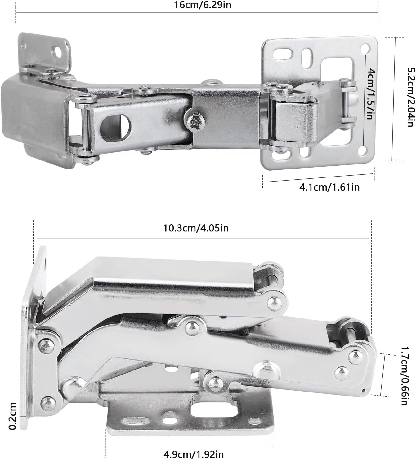 Spring-loaded hinge, 170 degrees, for kitchen cabinets, door hinges, large angle door hinges, angle stop, V1259-DP01-A-1760