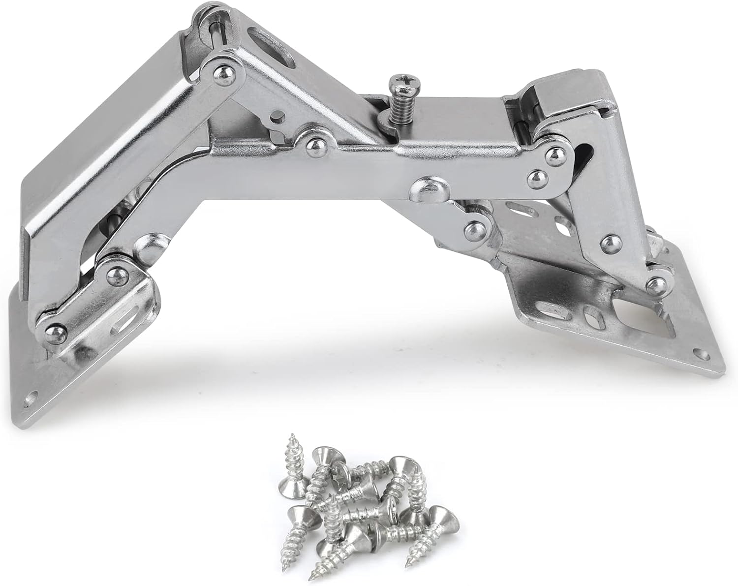 Spring-loaded hinge, 170 degrees, for kitchen cabinets, door hinges, large angle door hinges, angle stop, V1259-DP01-A-1760