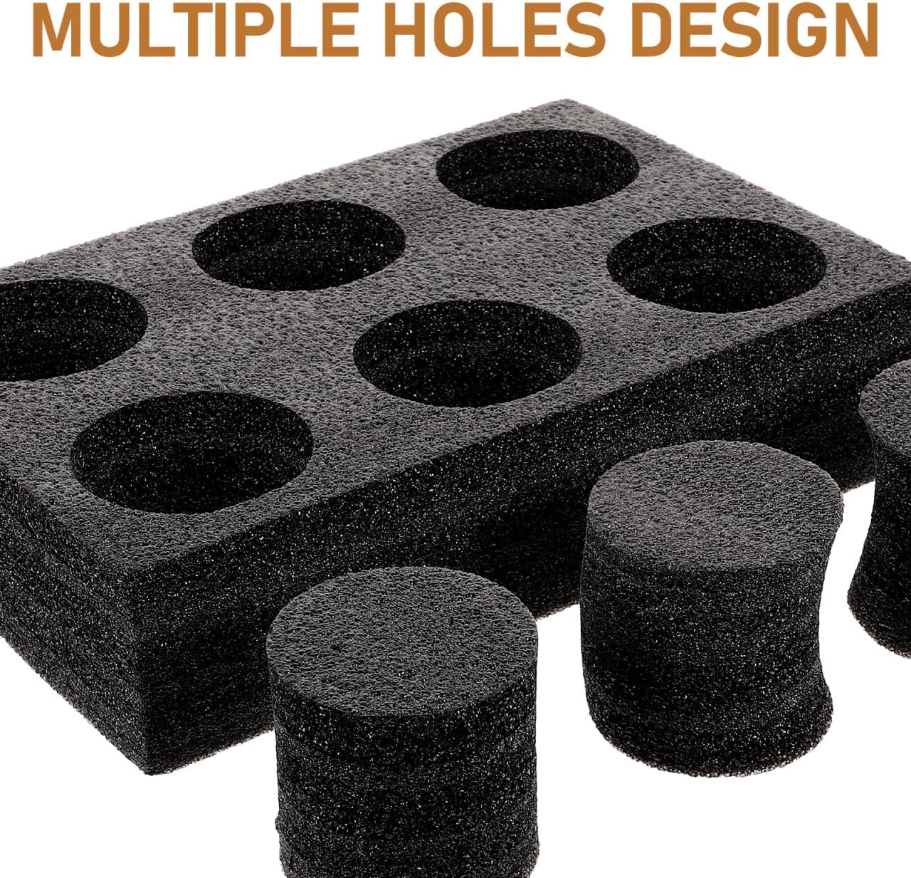 Petluno 6 Holes Takeout Beverage Cup Trays, Hot Cold Drinks Fixing Holders, Foam Coffee Carrier, Packing Tool V1259-DP01-A-1763