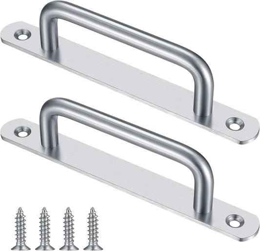 2 pieces sliding door handles, split door handles, sliding door handle with stainless steel plate, cabinet V1259-DP01-A-1765