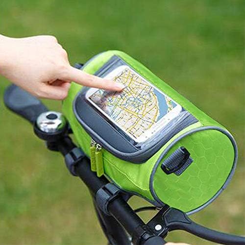 Waterproof Bicycle Handlebar Bag with Transparent Pouch and Adjustable Strap High-Capacity Cycling Front Pack V1259-DP01-A-1766