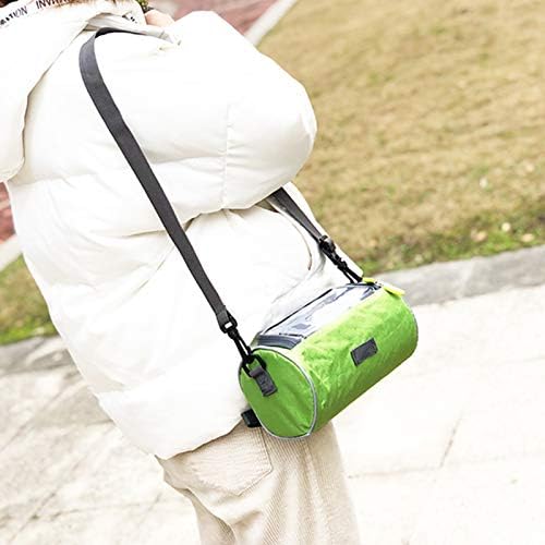 Waterproof Bicycle Handlebar Bag with Transparent Pouch and Adjustable Strap High-Capacity Cycling Front Pack V1259-DP01-A-1766