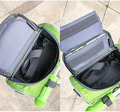 Waterproof Bicycle Handlebar Bag with Transparent Pouch and Adjustable Strap High-Capacity Cycling Front Pack V1259-DP01-A-1766