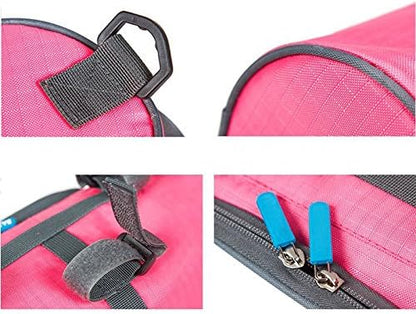 Waterproof Bicycle Handlebar Bag with Transparent Pouch and Adjustable Strap High-Capacity Cycling Front Pack V1259-DP01-A-1767