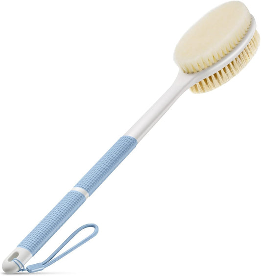 Back Scrubber Anti Slip for Shower,Shower Brush Long Handle with Stiff and Soft Bristles,Body Exfoliator for V1259-DP01-A-1770