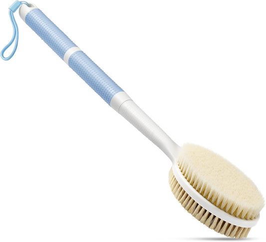 Back Scrubber Anti Slip for Shower with Detachable Brush Head,19" Shower Brush with Soft and Stiff V1259-DP01-A-1771