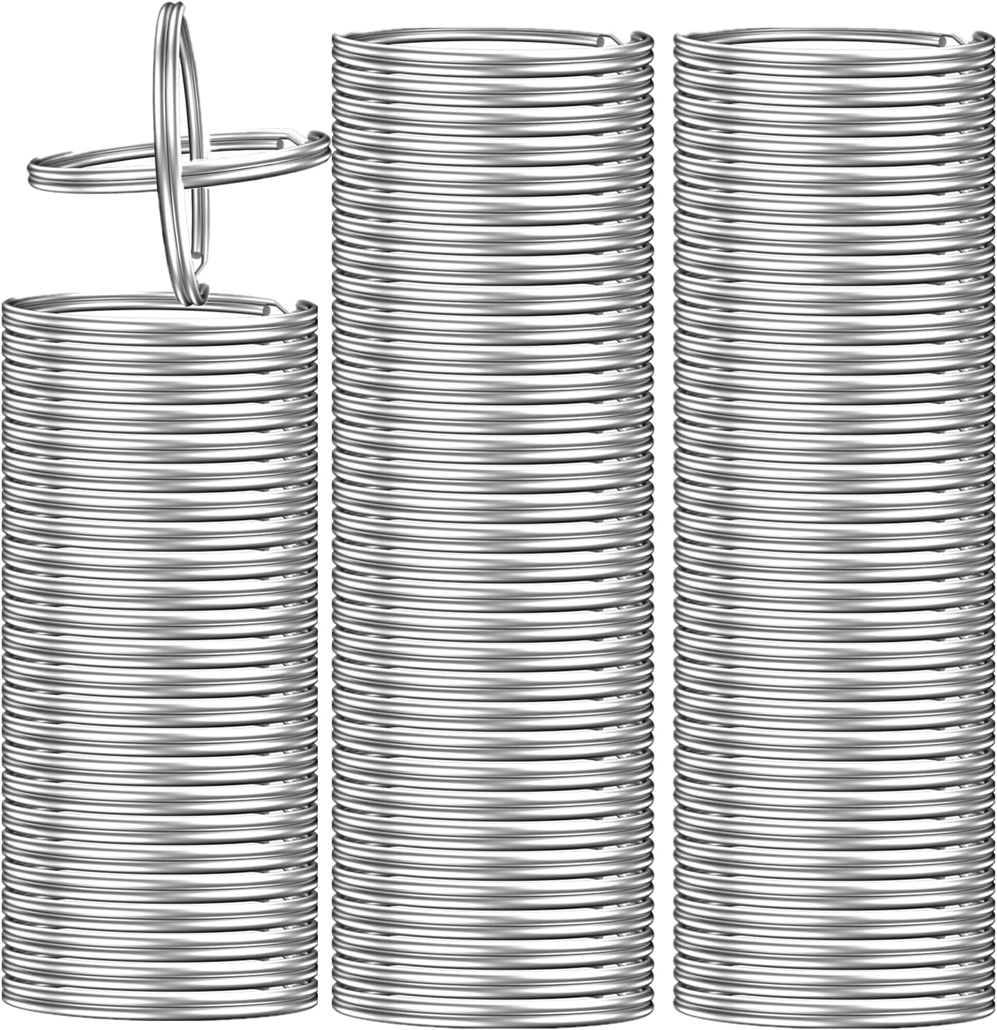 200PCS Key Rings, Split Bulk Keyrings for Keychain and Crafts (25mm) V1259-DP01-A-1785