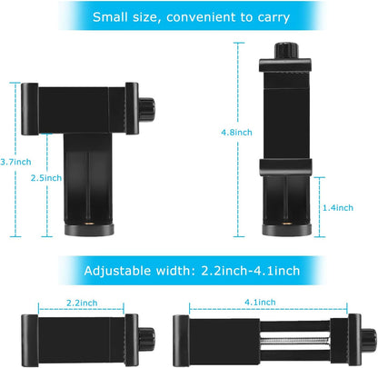 Premium Smartphone Holder/Vertical and Horizontal Tripod Mount Adapter Rotatable Bracket with 1/4 inch V1259-DP01-A-1787
