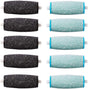 5 Extra Coarse & 5 Regular Coarse Refill Rollers, Professional Replacement Roller Heads Compatible With Amope V1259-DP01-A-1792