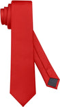 Men's Ties Solid Pure Color 2.35" (6CM) Plain Slim Necktie Skinny Ties For Men V1259-DP01-A-1807