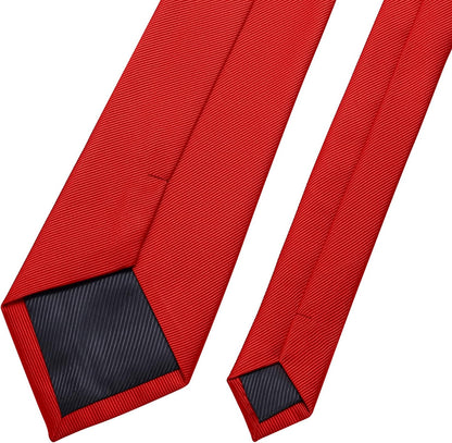 Men's Ties Solid Pure Color 2.35" (6CM) Plain Slim Necktie Skinny Ties For Men V1259-DP01-A-1807