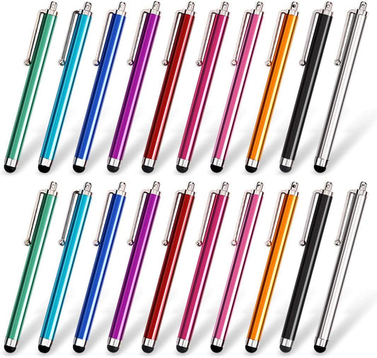 Stylus Pen Set of 20 Pack, Universal Capacitive Touch Screen Stylus Compatible with iPad, iPhone, Samsung, V1259-DP01-A-1816