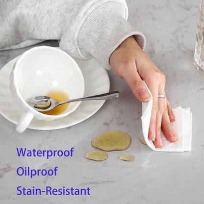 Clear Vinyl Tablecloth Protector Waterproof/Oil-Proof Plastic Rectangle Transparent Sheet Table Cover 54X84 V1259-DP01-A-1835