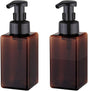 Foaming Soap Dispenser, 450ml (15oz) Refillable Pump Bottle Plastic for Liquid Soap, Shampoo, Body Wash (2 V1259-DP01-A-1840