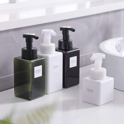 Foaming Soap Dispenser, 450ml (15oz) Refillable Pump Bottle Plastic for Liquid Soap, Shampoo, Body Wash (2 V1259-DP01-A-1840