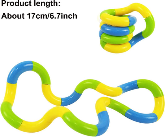 6 Pcs Tangles Fidget Toys Tangles Fidget Tangles Relax Therapy Stress Relief Feeling Winding Toy (A) V1259-DP01-A-1844
