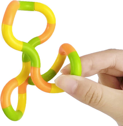 6 Pcs Tangles Fidget Toys Tangles Fidget Tangles Relax Therapy Stress Relief Feeling Winding Toy (A) V1259-DP01-A-1844
