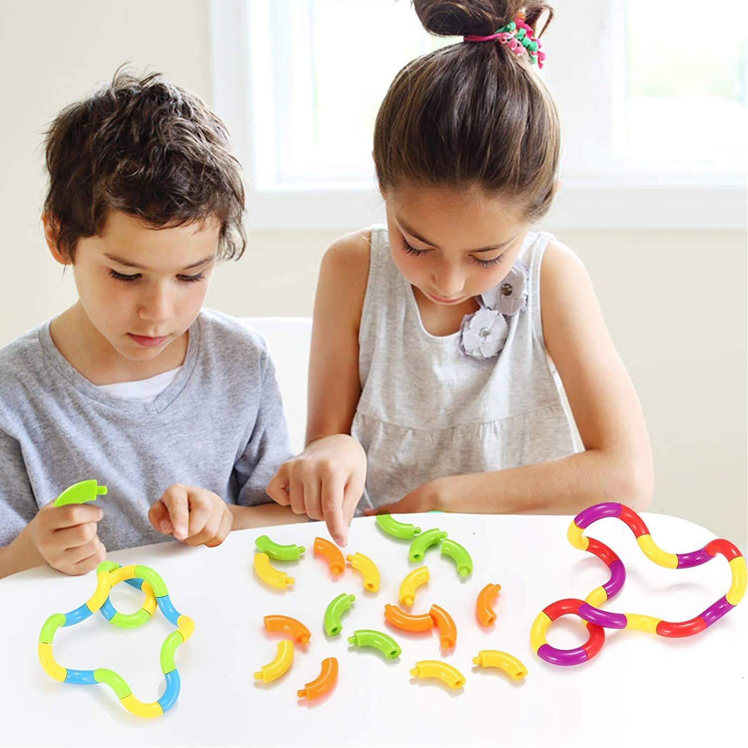 6 Pcs Tangles Fidget Toys Tangles Fidget Tangles Relax Therapy Stress Relief Feeling Winding Toy (A) V1259-DP01-A-1844