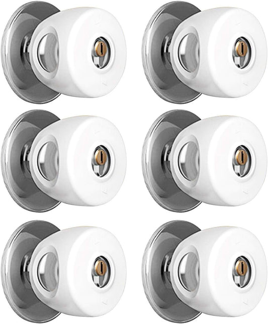 6 Pack Child Safety Door Knob Cover Baby Doorknob Handle Cover, Kids Proof Door Knob Covers Lockable Design V1259-DP01-A-1845