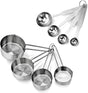 42917 Commercial Quality Stainless Steel Measuring Cups and Spoons Combo Set V1259-DP01-A-1850