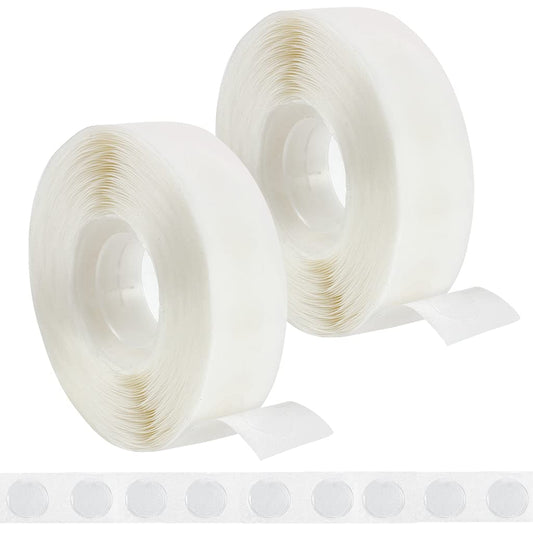 1000 Pcs Glue Point Clear Balloon Glue Dots, Double Sided, Transparent, 1cm/0.4inch in Diameter, for Craft V1259-DP01-A-1855