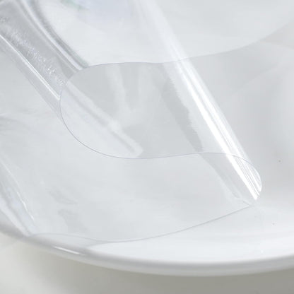 Clear Plastic Tablecloth 52 x 70 Inch, 100% Waterproof Oil-Proof Spill-Proof Vinyl PVC Table Cloth, Wipeable V1259-DP01-A-1857