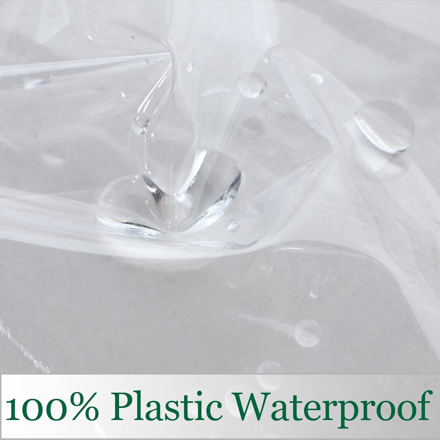 Clear Plastic Tablecloth 52 x 70 Inch, 100% Waterproof Oil-Proof Spill-Proof Vinyl PVC Table Cloth, Wipeable V1259-DP01-A-1857
