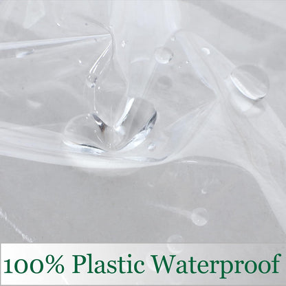 Clear Plastic Tablecloth 52 x 70 Inch, 100% Waterproof Oil-Proof Spill-Proof Vinyl PVC Table Cloth, Wipeable V1259-DP01-A-1857