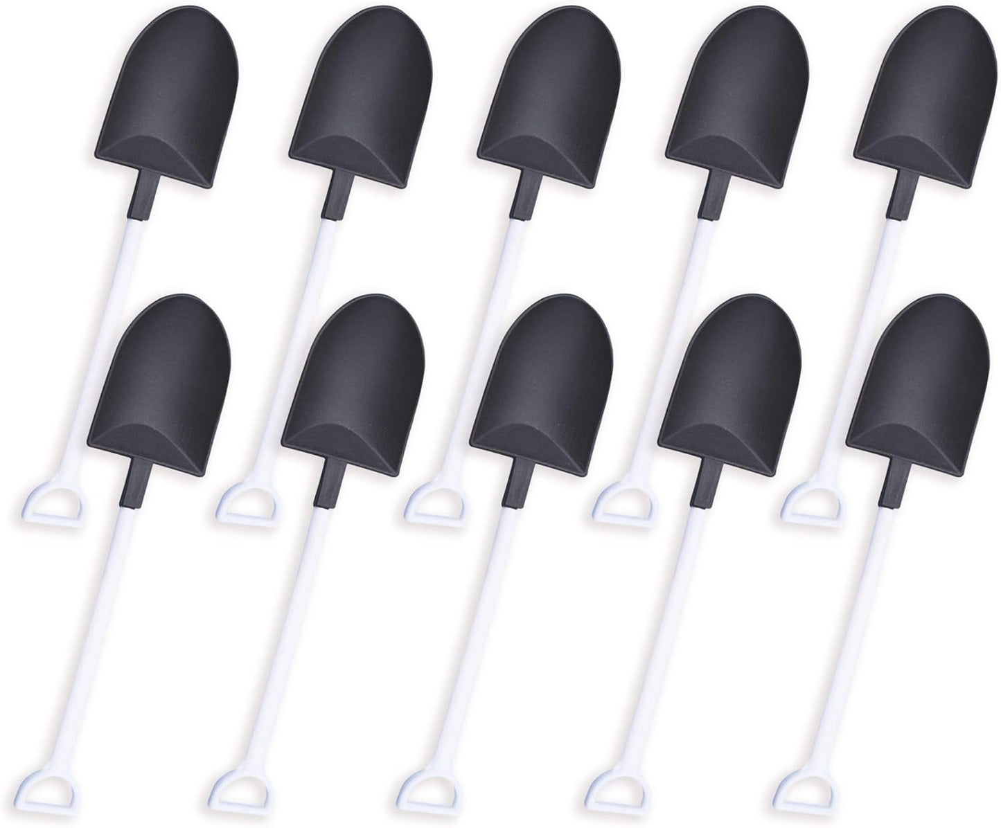 oxe Novelty Mini Shovel Shape Spoons Cute Disposable Plastic Dessert Spoons,Set of 50 (model 2) V1259-DP01-A-1871
