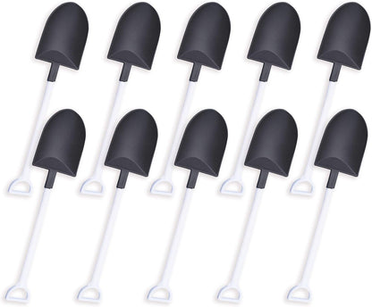 oxe Novelty Mini Shovel Shape Spoons Cute Disposable Plastic Dessert Spoons,Set of 50 (model 2) V1259-DP01-A-1871