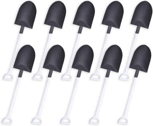 oxe Novelty Mini Shovel Shape Spoons Cute Disposable Plastic Dessert Spoons,Set of 50 (model 2) V1259-DP01-A-1871