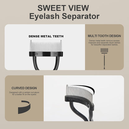 Eyebrow Brush Eyelash Separator Brow Comb & Lash Spoolie Professional Eye Makeup Tools (3 Pieces Set) V1259-DP01-A-1875