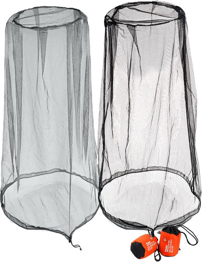 Mosquito Head Net Mesh with Drawstring, Bug Face Netting for Hats, Mesh Face Shield for Men & Women Screen V1259-DP01-A-1885