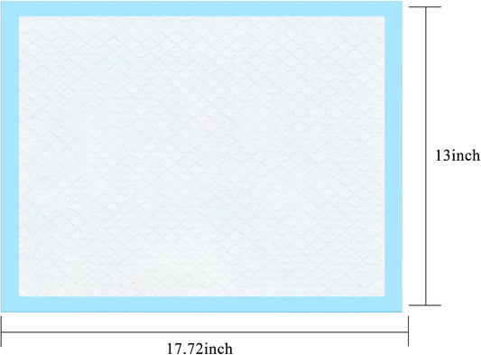 100 Pack Disposable Changing Pads, Portable Diaper Change Pad for Baby, Super Absorbent Leak-Proof V1259-DP01-A-1892