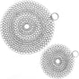 Cast Iron Cleaner, 2 Pack Stainless Steel Chainmail Scrubber for Cast Iron Pan Pot Skillet Brush Scraper V1259-DP01-A-1903