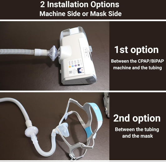 Inline CPAP Filters - 8-Pack, Compatible with Most CPAP and BiPAP Machines - Advanced Air Filtration - Works V1259-DP01-A-1906