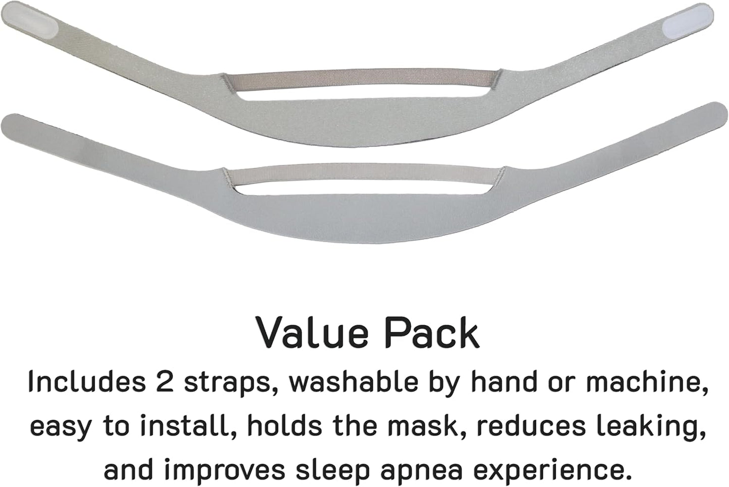2-Pack Headgear Strap Replacement compatible with Philips Respironics DreamWear Nasal CPAP Mask V1259-DP01-A-1910
