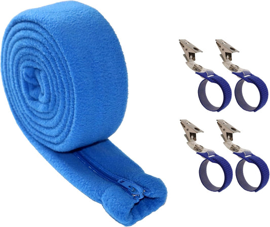 CPAP Hose Cover with 4 Holding Clips, Soft Fleece Tubing Wrap Insulator with Zipper, Universal and fit All V1259-DP01-A-1913