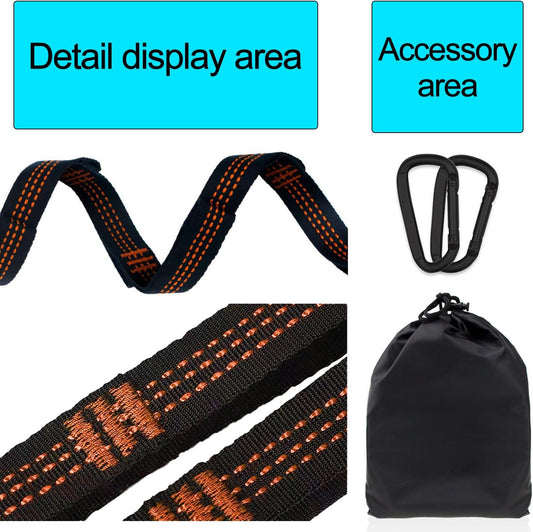 Hammock Tree Straps Tree Swing Straps Kit Best 9.2 FT Holds 1320 LBS 14+1 Adjusting Ring Straps Suitable for V1259-DP01-A-1926