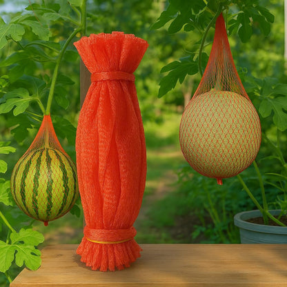 Melon Hammock Watermelon Nets, 100 Pack Heavy Duty Reusable Melon Cradle, Hanging Watermelon Mesh Bags with V1259-DP01-A-1931