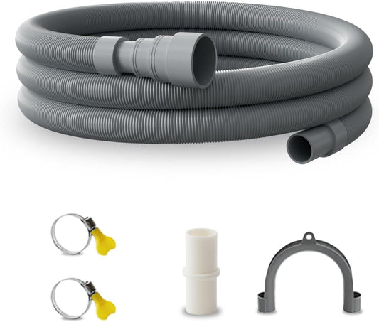 10 feet (3 Meters) Hose Universal Washing Machine Drain Hose Flexible Dishwasher Drain Hose Extension V1259-DP01-A-1932