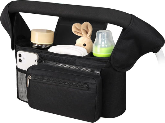 Universal Stroller Organizer with Insulated Cup Holder Detachable Phone Bag and Shoulder Strap,Stroller Bag V1259-DP01-A-1944