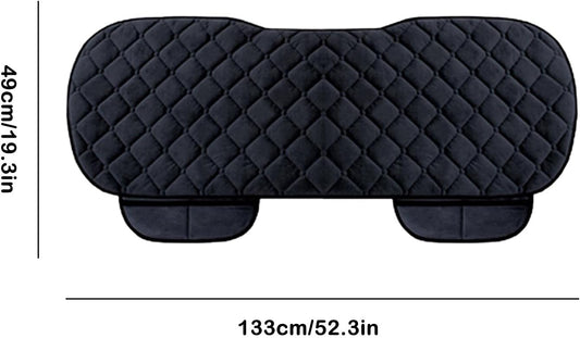 Back Seat Cover,Black Breathable Car Rear Seats Bottom Cushion,Universal Auto Bench Seat Protector Fits Most V1259-DP01-A-1953