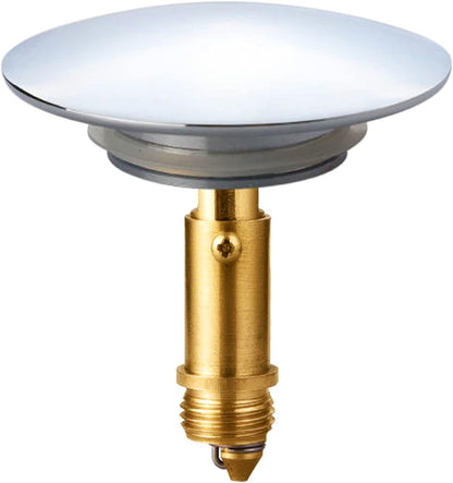 Pop-Up Click Clack Plug,66 mm Bathroom Basin Sink Button Drain,Suitable for Kitchen Bathroom Washbasin, Solid V1259-DP01-A-1957