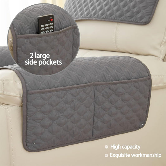 Armrest Chair Covers, Stretch Armchair Couch Arm Rest Cover, Waterproof Armchair Slipcover Nonslip Quilted V1259-DP01-A-1959