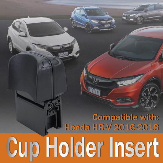 Cup Holder Insert Fits for 2016 2017 2018 Honda HRV HR-V, Replaces 77230-T7W-A02ZA V1259-DP01-A-1974